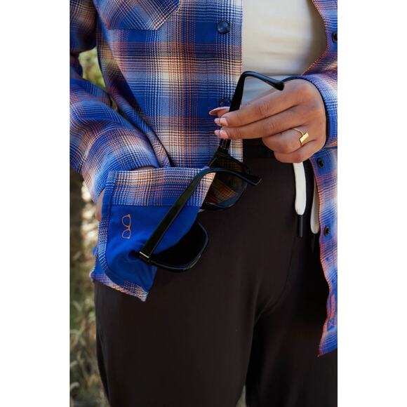 Dixxon The Great One Flannel Wayne Gretzky Tribute Blue Orange Women's Size XL - Picture 9 of 14